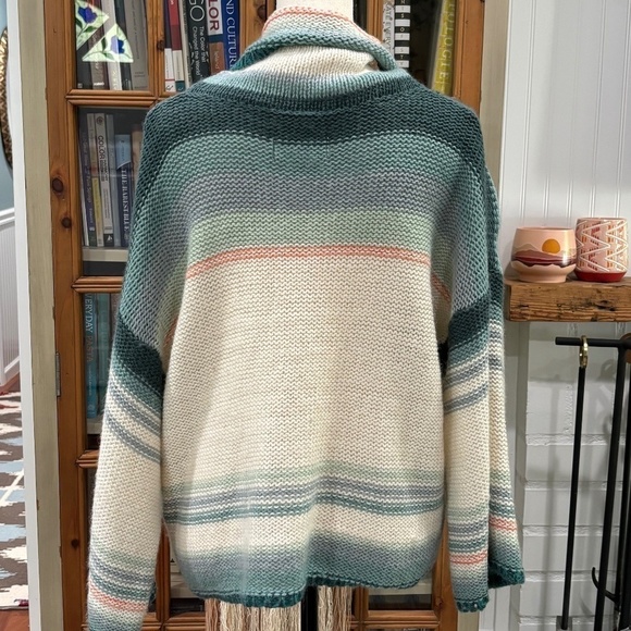 Anthropologie Courtney Ombre Cowl Neck Sweater, Size Medium - Picture 5 of 13